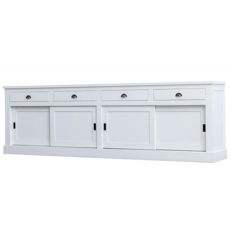 Sideboard weiß Landhausstil, Anrichte weiß Landhaus, Breite 300 cm