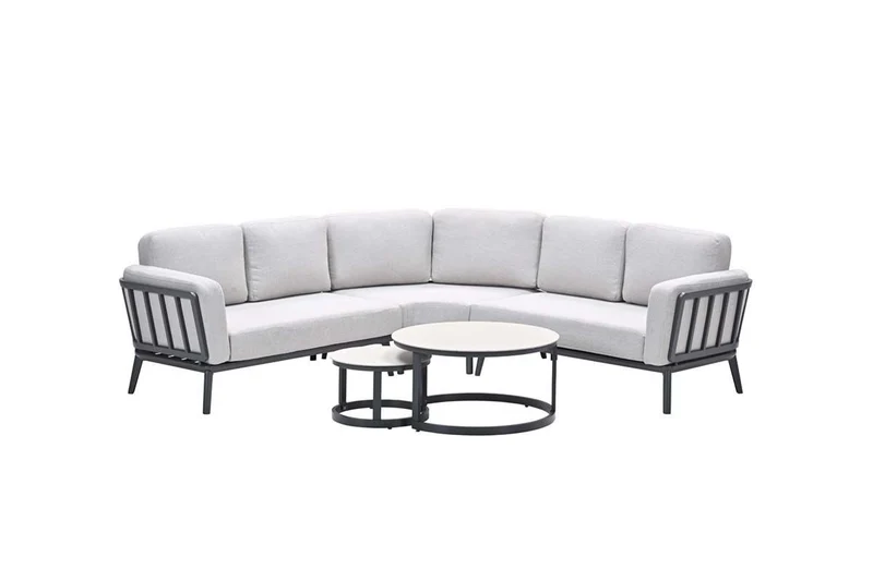 Gartenlounge taupe, Garten Sitzecke taupe, Lounge taupe, Sitzgruppe Aluminium taupe