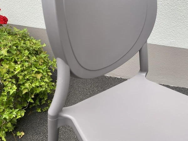 Stuhl taupe stapelbar, Stuhl Kunststoff taupe