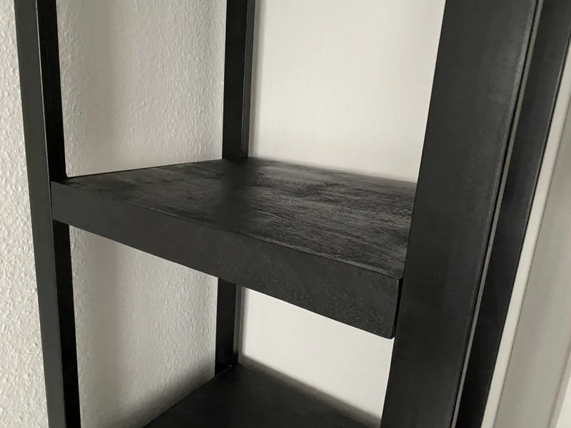 Regal schwarz mit Schubladen, Metall Regal Industriedesign, Aktenregal schwarz Industrie, Breite 55 cm