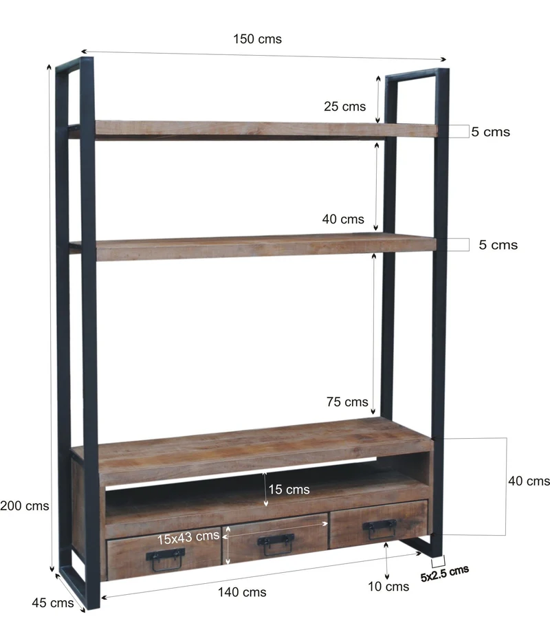 Regal Industriedesign, Metall Regal Industriedesign, Aktenregal Industrie, Breite 150 cm