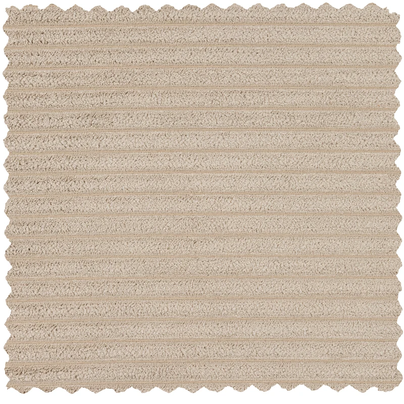 Bean 3,5-sitzer sofa gerippter stoff travertin