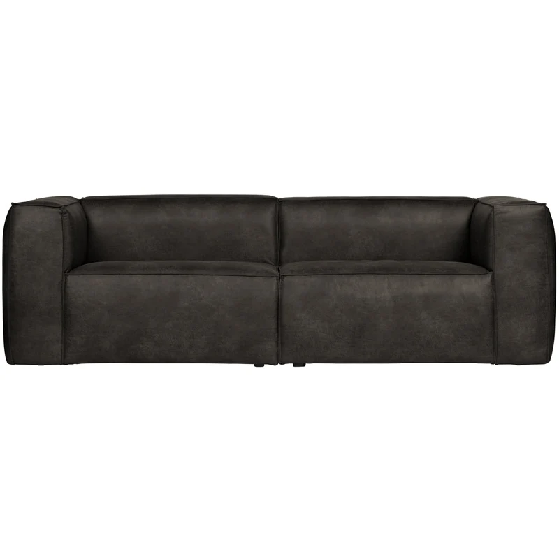 Bean 3,5-sitzer ecoleder sofa schwarz