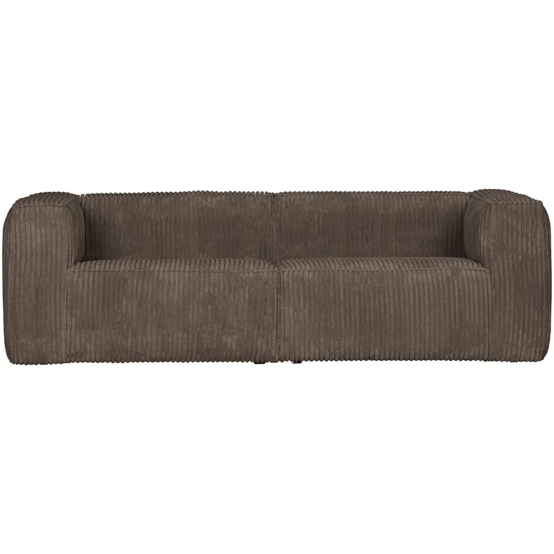 Bean 3,5-sitzer sofa gerippter stoff mud