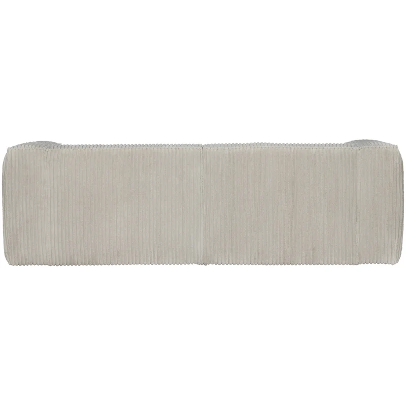 Bean 3,5-sitzer sofa gerippter stoff natur