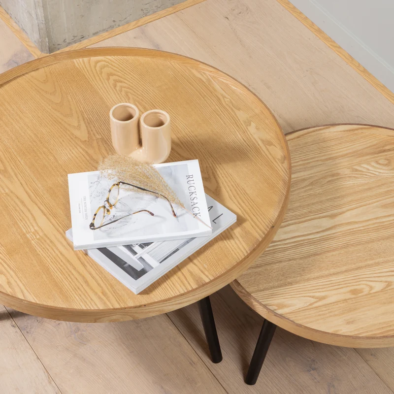 Mesa XL holz beistelltisch natur