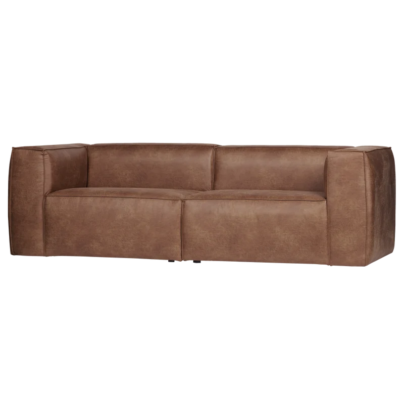 Bean 3,5-sitzer ecoleder sofa ecoleder cognac