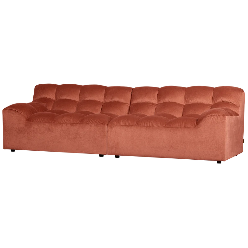 Allure 3-sitzer sofa samt blush