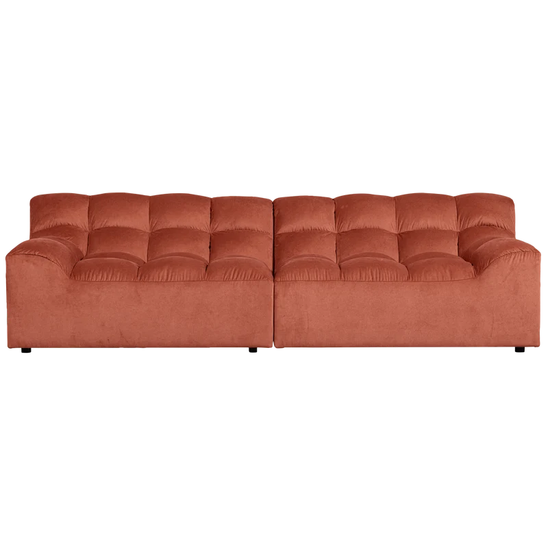 Allure 3-sitzer sofa samt blush