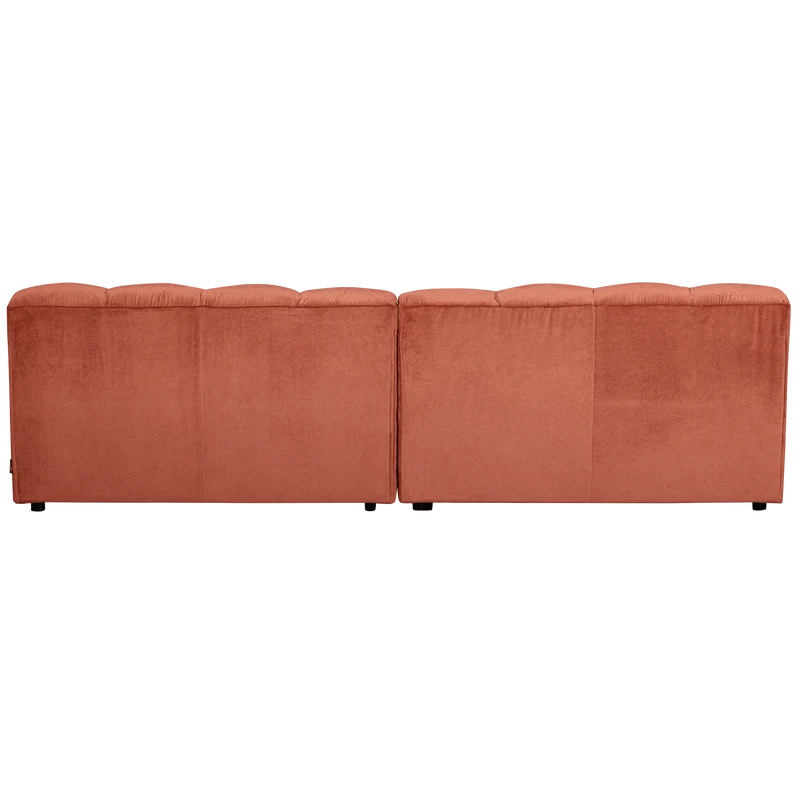 Allure 3-sitzer sofa samt blush
