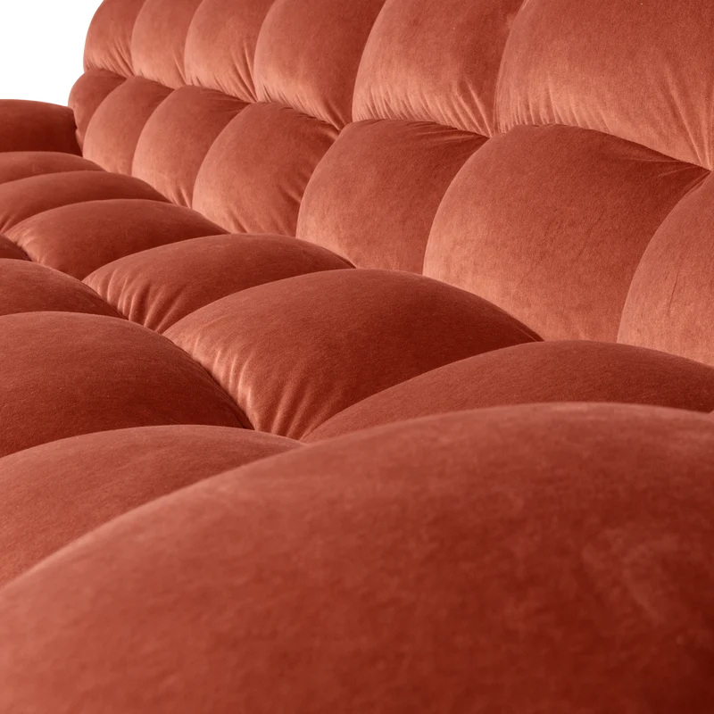Allure 3-sitzer sofa samt blush