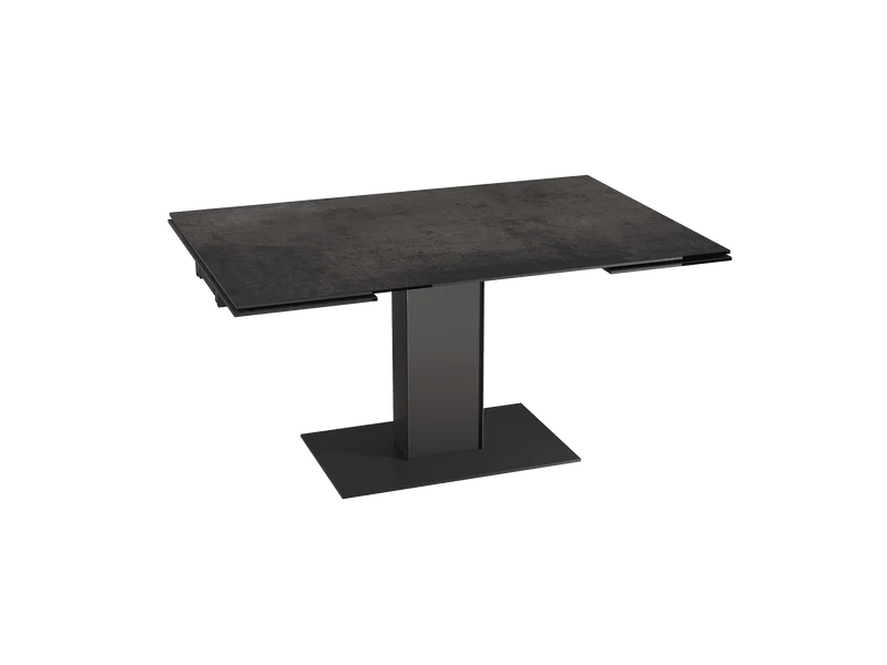 Ausziehtisch braun Keramik-Tischplatte, Esstisch Keramik, Esstisch braun ausziehbar, Länge 150-230 cm