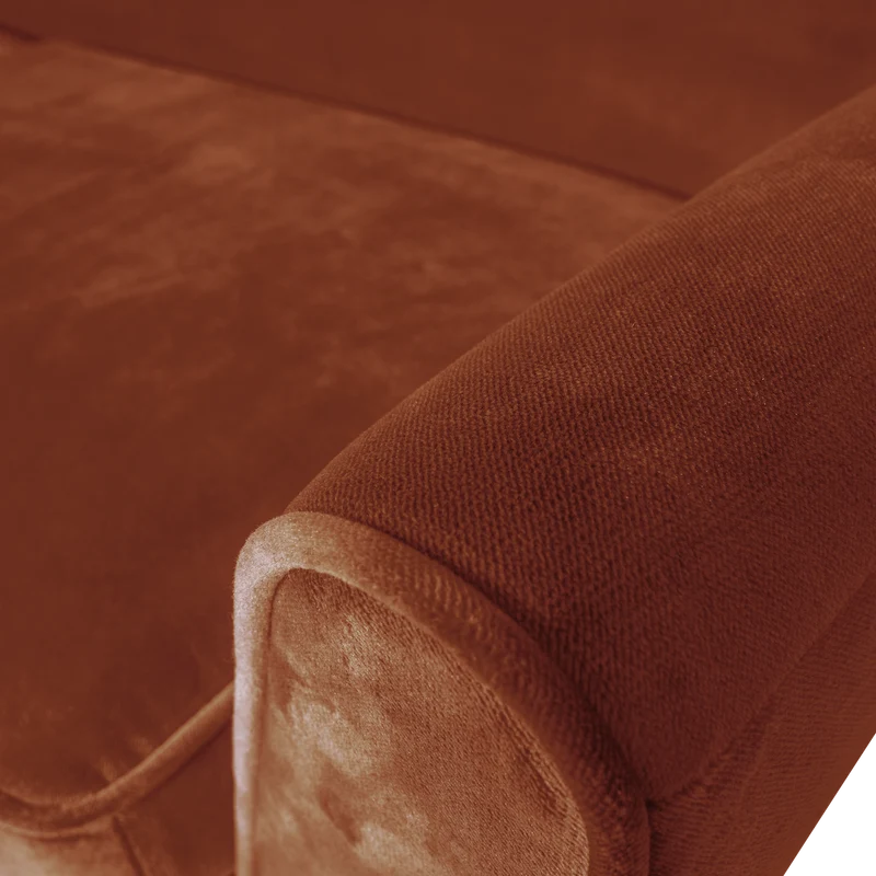 Rocco xl sofa 230 cm samt rost