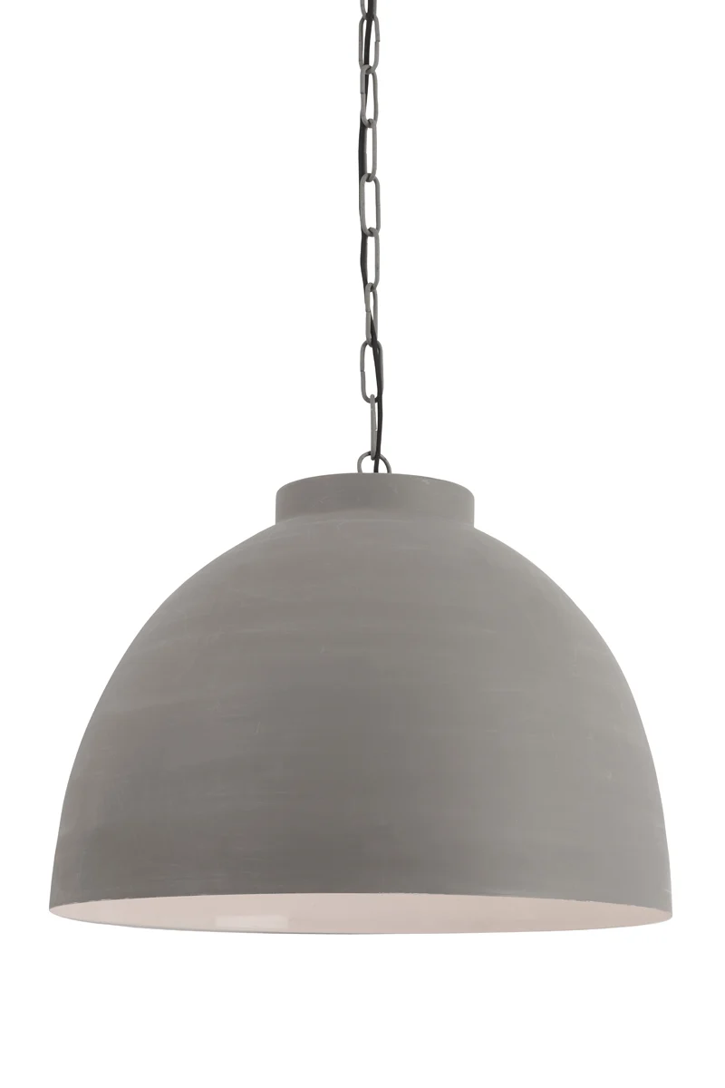 Pendelleuchte grau, Hängelampe grau, Durchmesser 60 cm