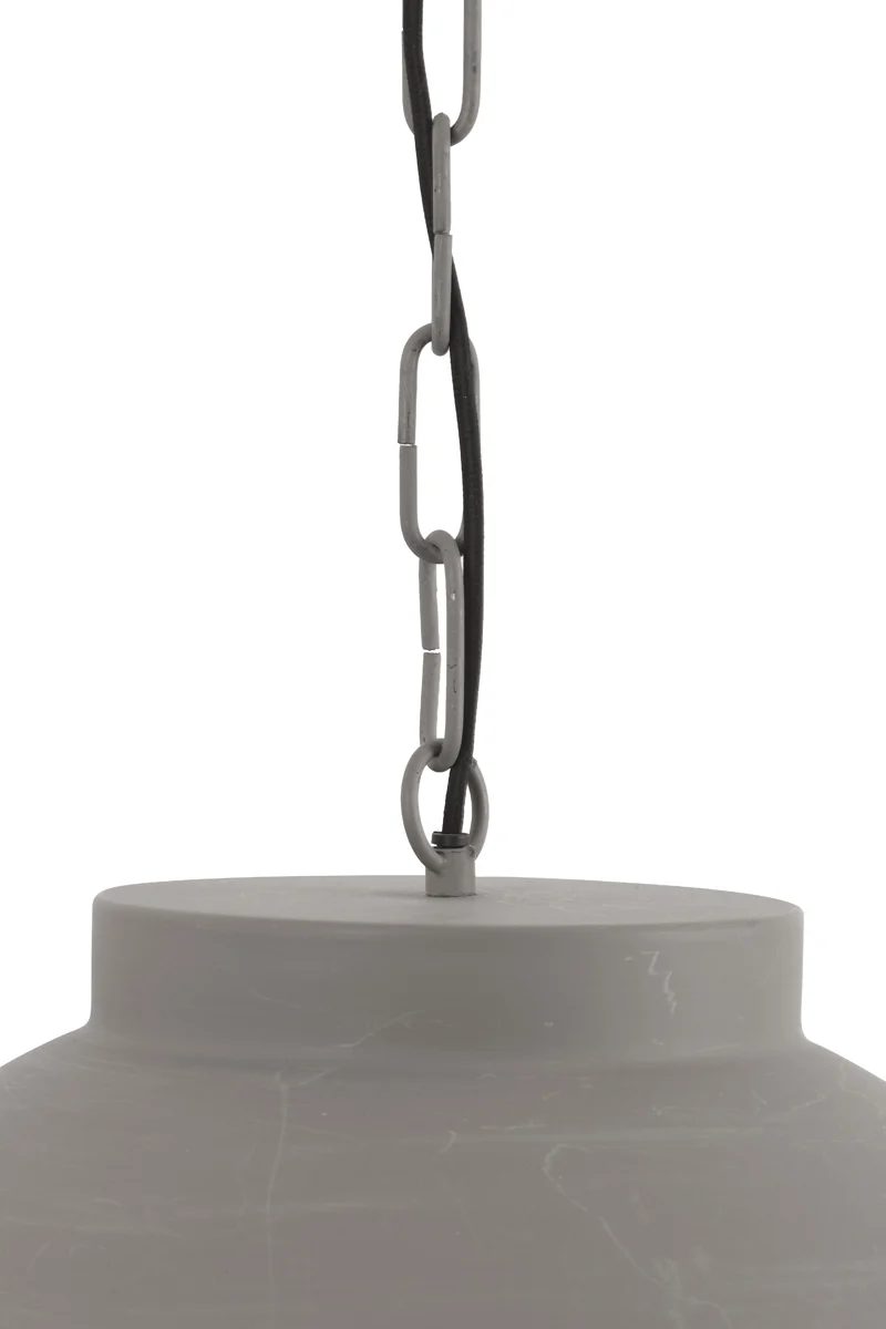 Pendelleuchte grau, Hängelampe grau, Durchmesser 60 cm