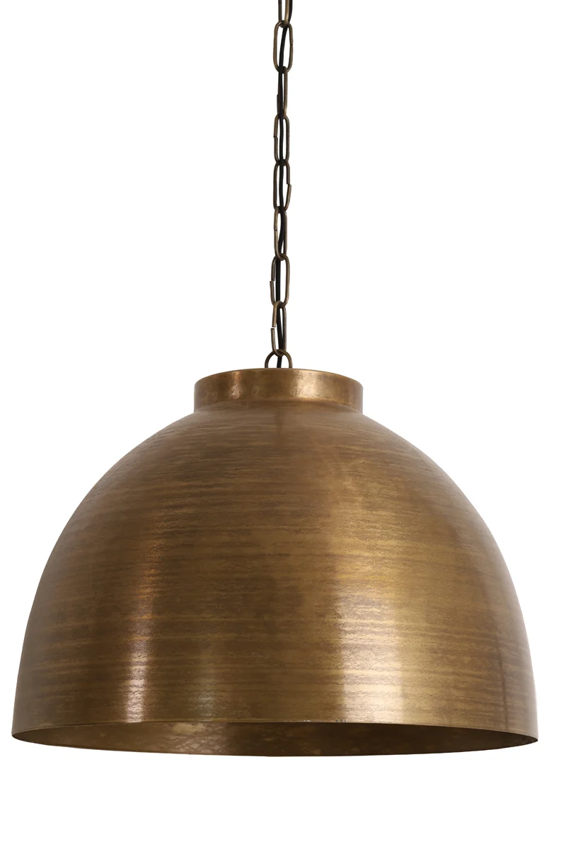 Pendelleuchte Bronze, Hängelampe Antik-Gold, Durchmesser 60 cm