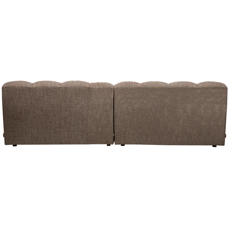 Allure 3-sitzer sofa gewebtes dunkelbraun melange