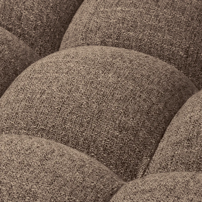 Allure 3-sitzer sofa gewebtes dunkelbraun melange