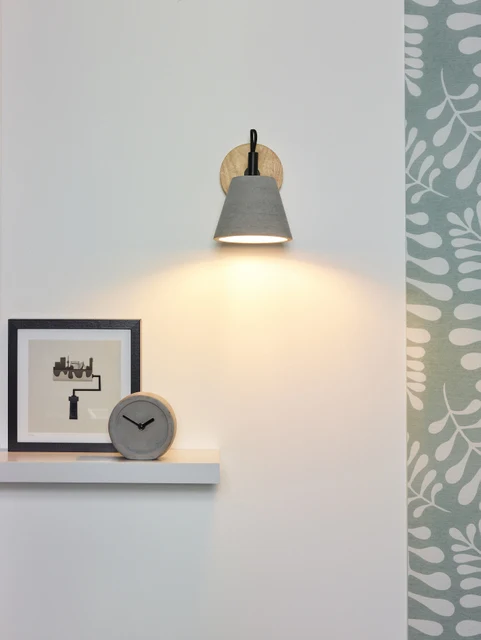 Wandlampe taupe, 1xE14
