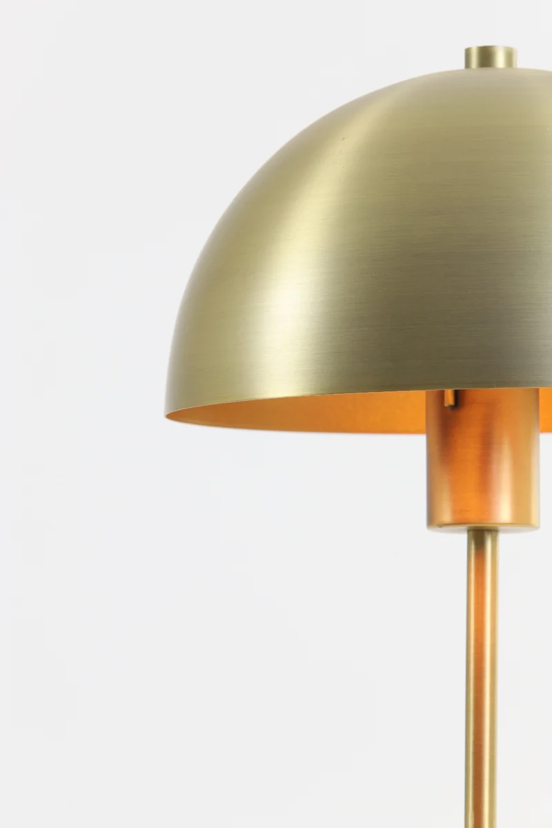Tischlampe Gold, Tischleuchte Gold, Tischlampe Metall Gold, Höhe 45 cm