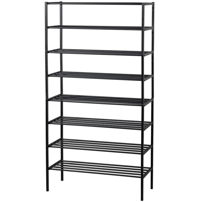 Ferro schuhregal stack von 4 metall schwarz