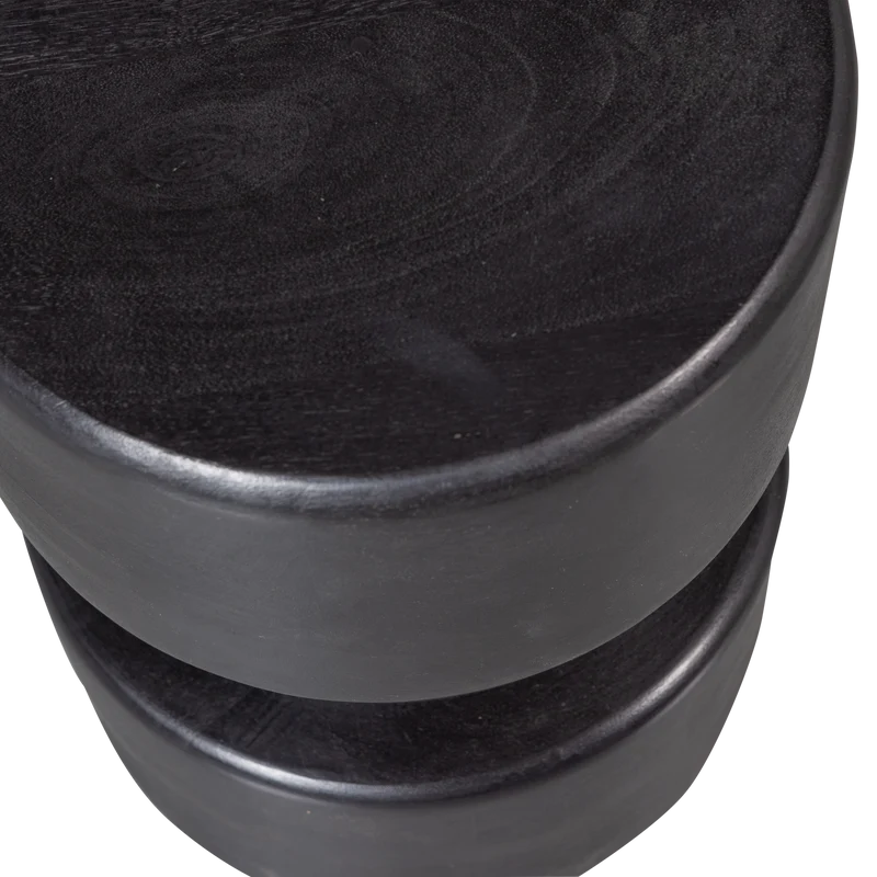 Tuve beistelltisch holz braun/schwarz