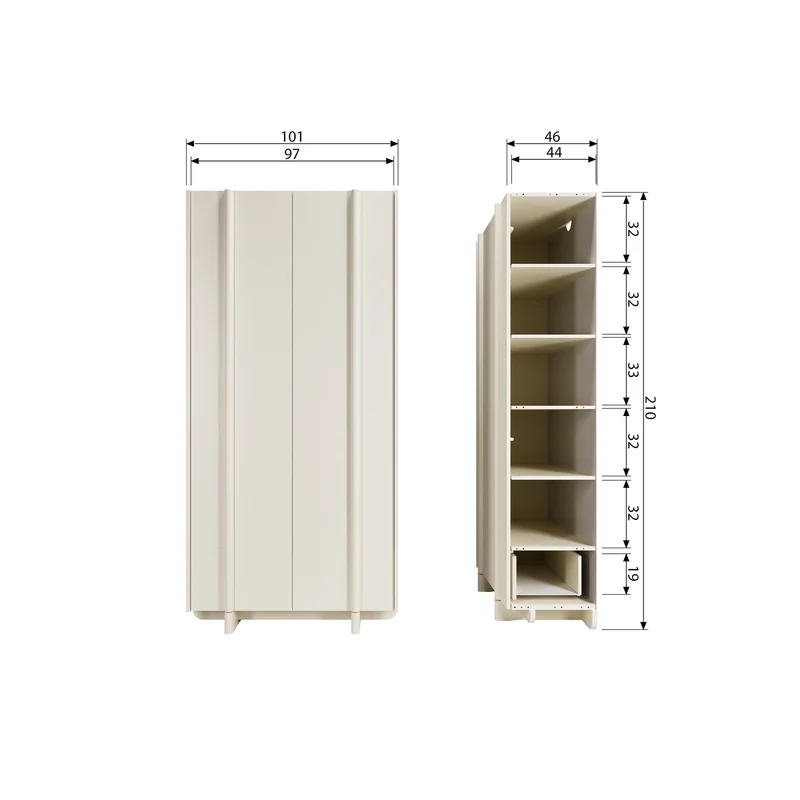 Basu lagerschrank kiefer dust