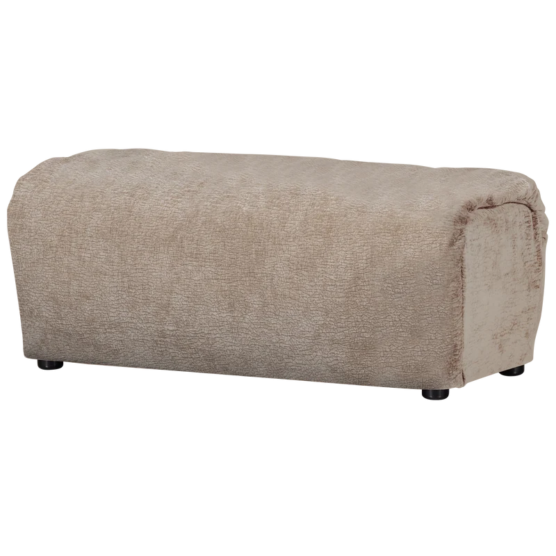 Baggy hocker 3D chenille sand