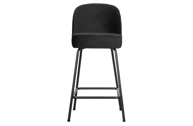 Barstuhl schwarz, Barstuhl gepolstert schwarz, Sitzhöhe 65 cm