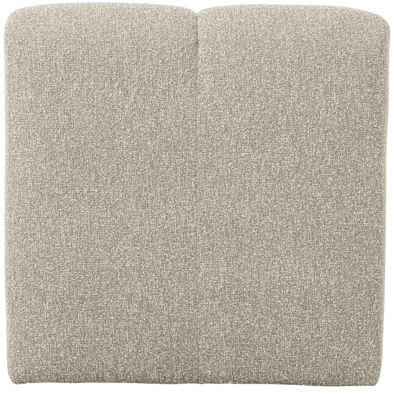 Mojo essbank 84 cm mit rückenlehne bouclé beige melange