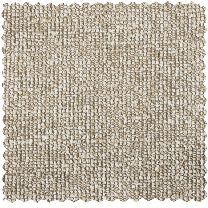 Mojo essbank 84 cm mit rückenlehne bouclé beige melange