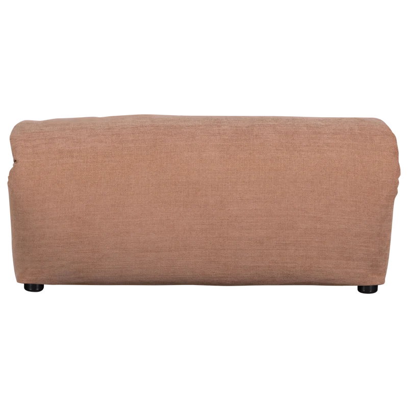 Baggy hocker gewebte chenille altrosa