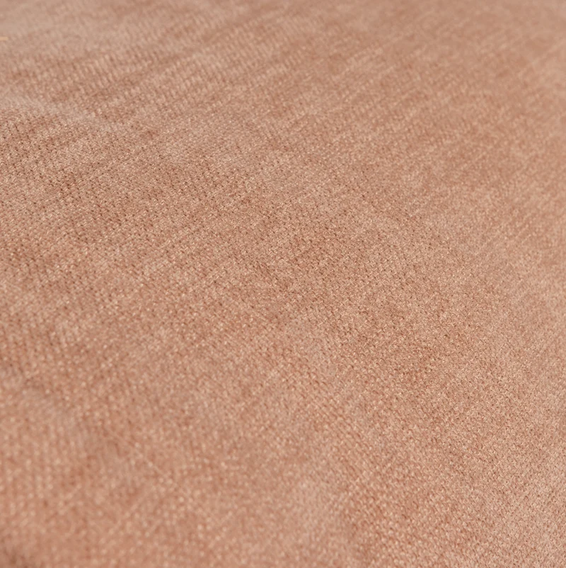 Baggy hocker gewebte chenille altrosa