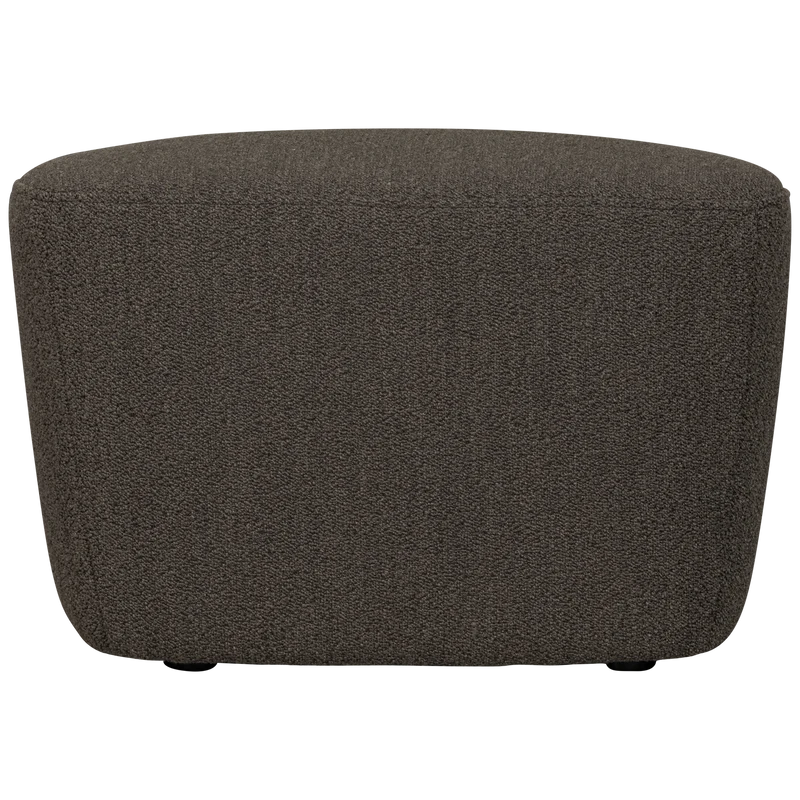 Lofty hocker bouclé braun