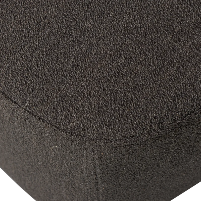 Lofty hocker bouclé braun