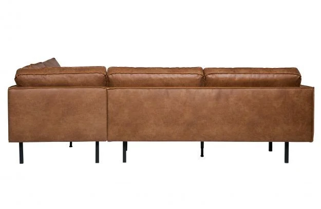 Ecksofa Ottomane rechts, Sofa cognac, modernes Ecksofa cognac, Breite 350 cm
