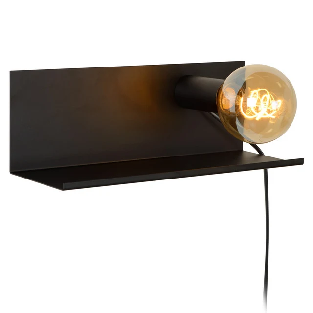 Wandlampe schwarz, 1xE27