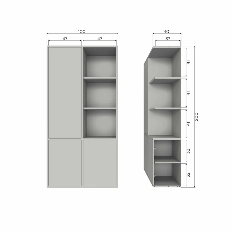Merel ablageschrank kiefer dust