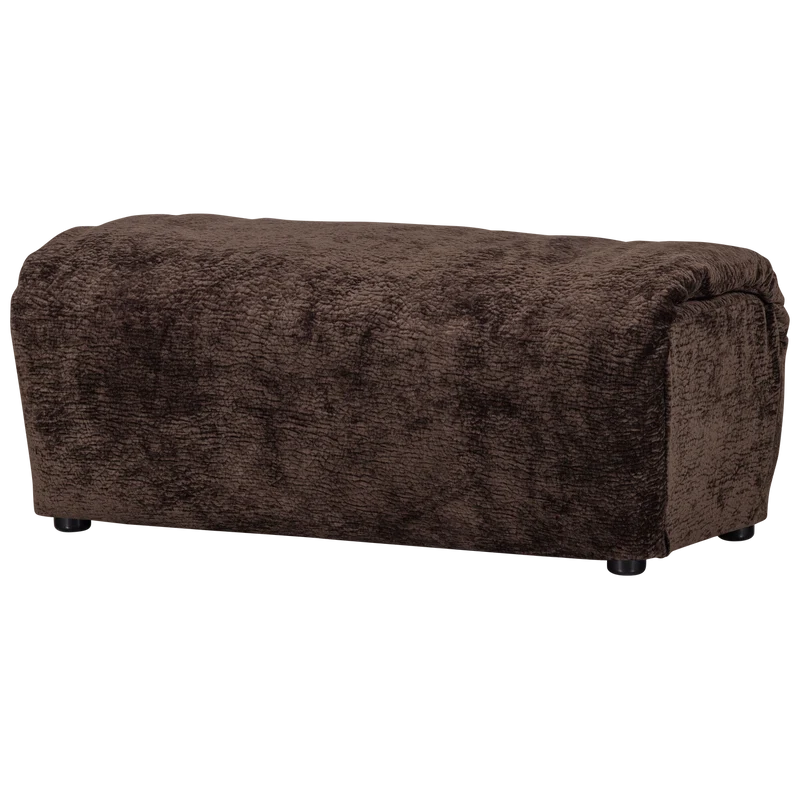 Baggy hocker 3D chenille dunkelbraun