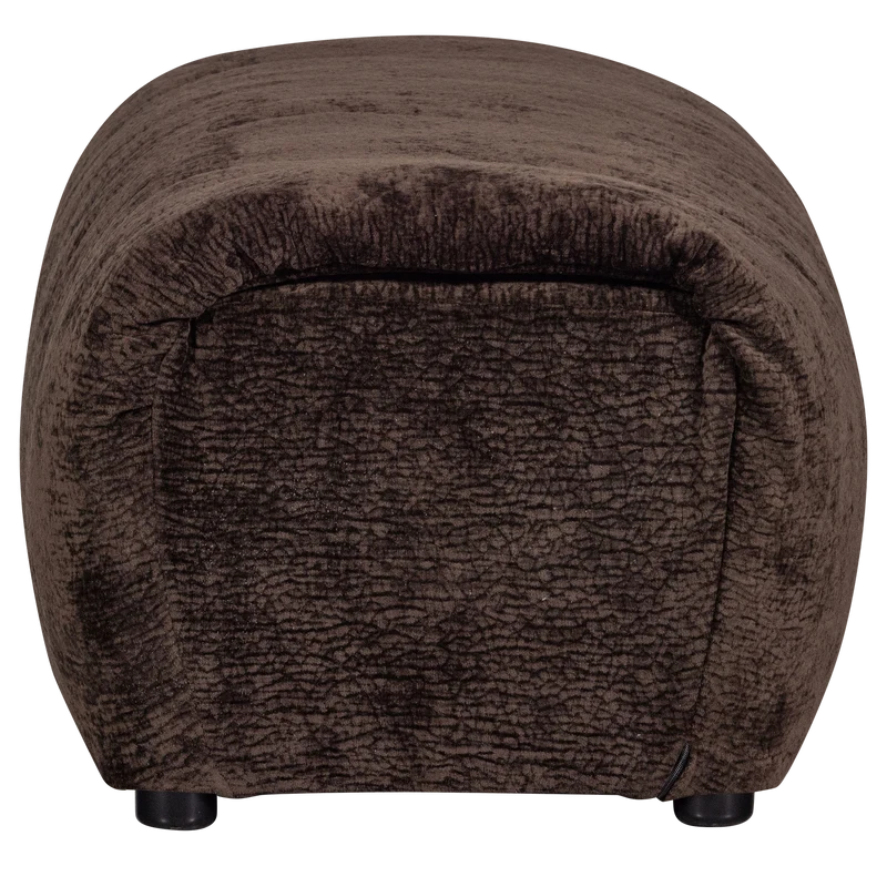 Baggy hocker 3D chenille dunkelbraun