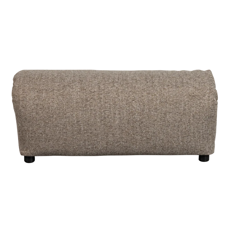 Baggy hocker webstoff braun melange