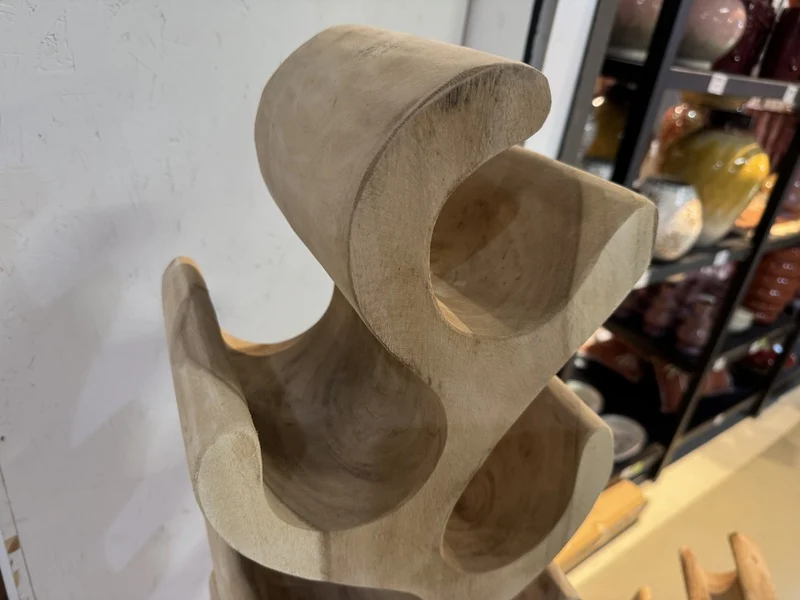 Weinregal Holz, Weinregal aus Massivholz für 18 Flaschen