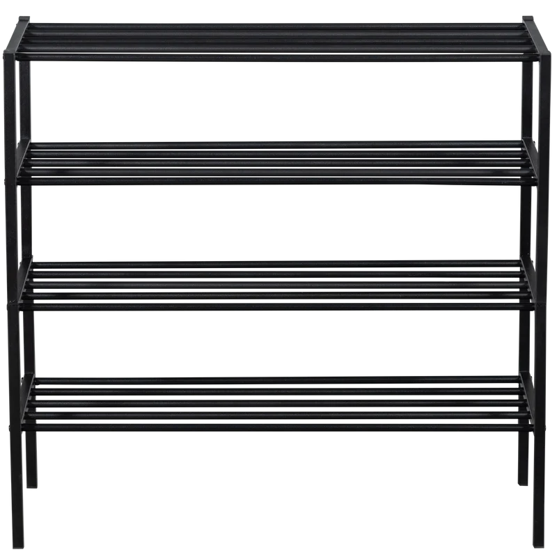 Ferro schuhregal stack von 2 metall schwarz
