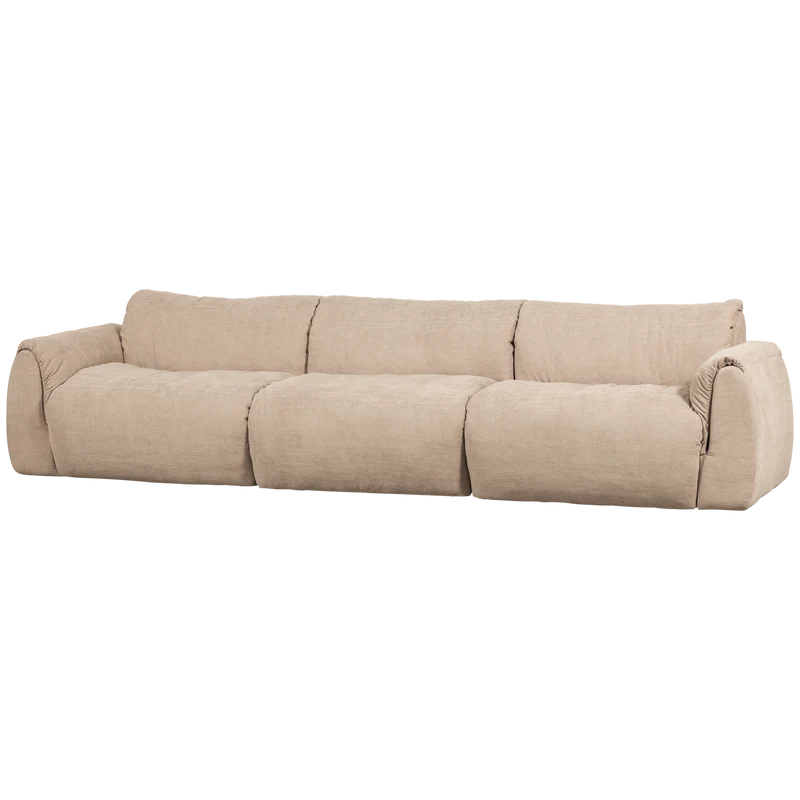 Baggy 3-sitzer gewebte chenille sand