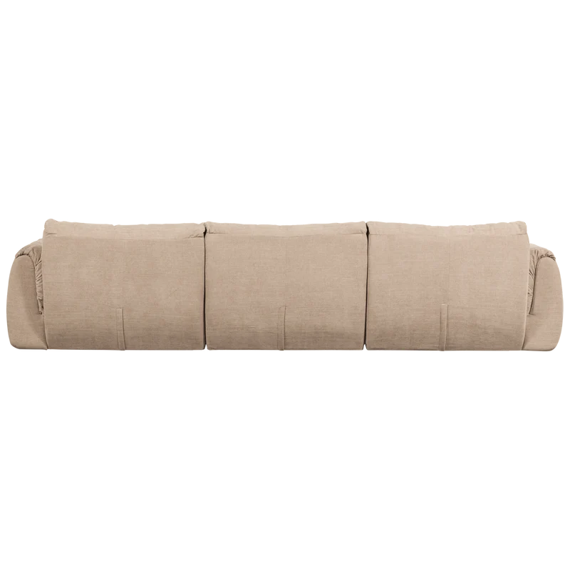 Baggy 3-sitzer gewebte chenille sand