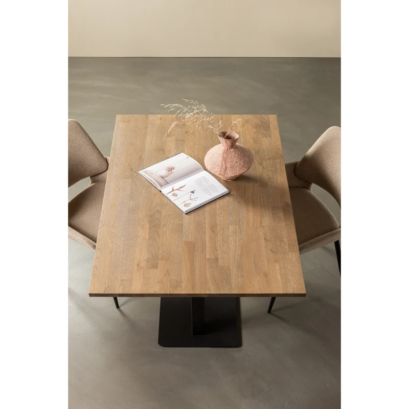Bistro doppelter vierkantrohrfuss metall mattschwarz 72x80x40 cm