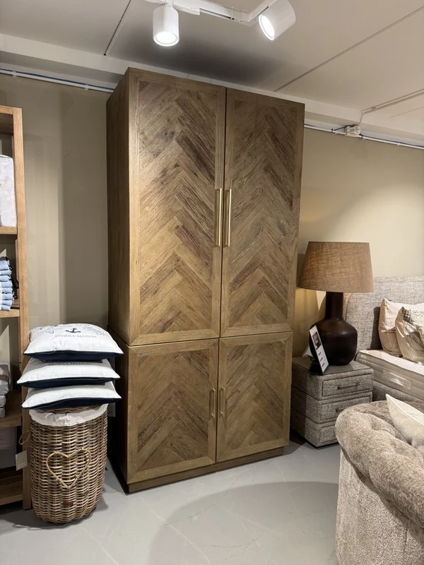 Kleiderschrank Alt-Eiche, Schrank Eiche, Breite 120 cm