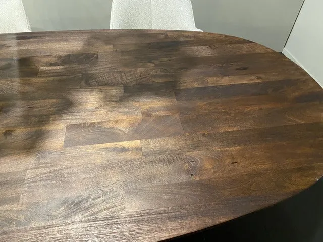 Esstisch braun Holz, Tisch Ellips Holz, Esstisch Ellips, Breite 250 cm