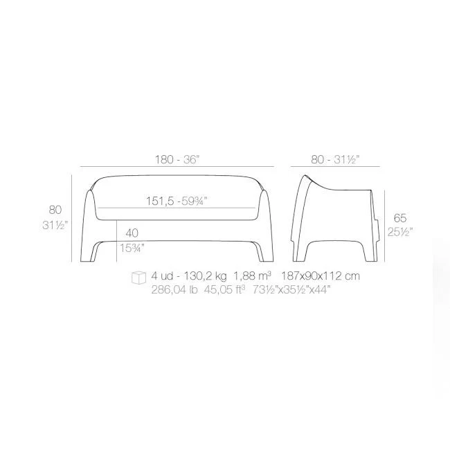 Gartensofa weiß, outdoor Sofa weiß