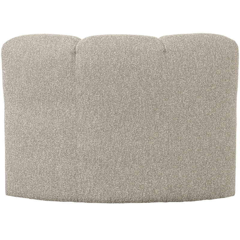 Mojo essbank eck mit rückenlehne bouclé beige melange